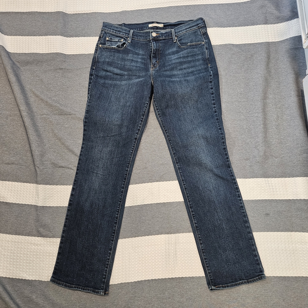 Levi’s 505 Straight Leg Jeans - Women's Size 12 - Dark Indigo Wash